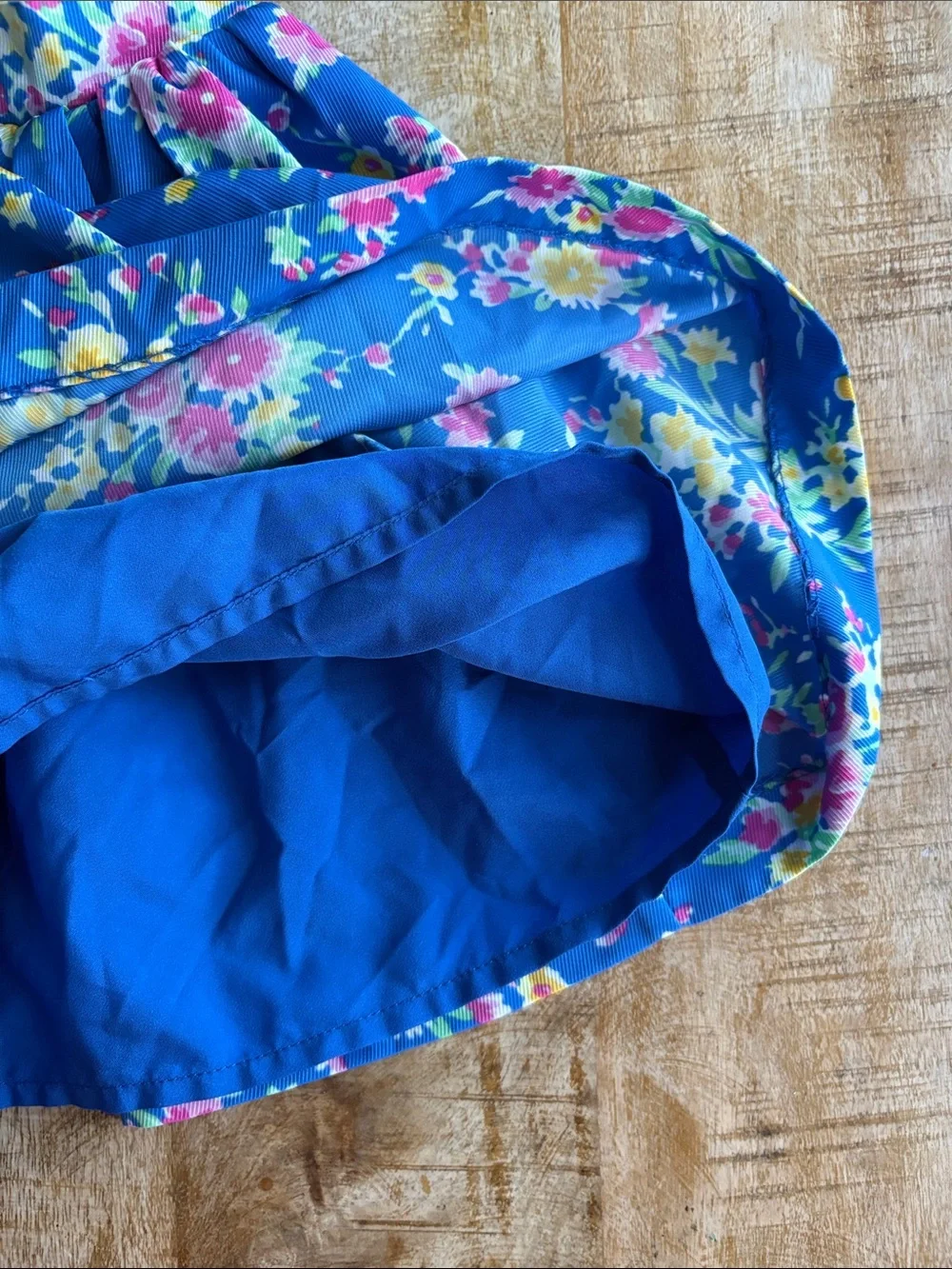 Ralph Lauren Blue Floral Skirt size 5